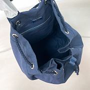 Kitlife Prada Canvas Drawstring Duffel Bag Dark Blue 2VY011 34x55x34cm - 4