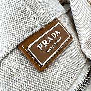 Kitlife Prada Canvas Drawstring Duffel Bag White 2VY011 34x55x34cm - 6