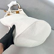Kitlife Prada Canvas Drawstring Duffel Bag White 2VY011 34x55x34cm - 3