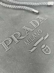 Kitlife Prada Canvas Drawstring Duffel Bag Black 2VY011 34x55x34cm - 6