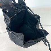 Kitlife Prada Canvas Drawstring Duffel Bag Black 2VY011 34x55x34cm - 2