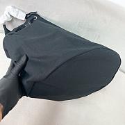 Kitlife Prada Canvas Drawstring Duffel Bag Black 2VY011 34x55x34cm - 3