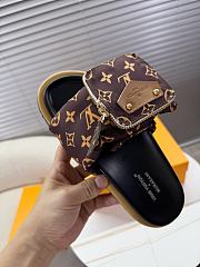 Kitlife Louis Vuitton x TM Pool Pillow Flat Comfort Brown Beige - 3