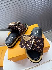 Kitlife Louis Vuitton x TM Pool Pillow Flat Comfort Brown Beige - 2