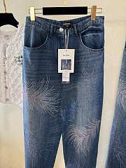 Kitlife Chanel 25S Colored Diamond Feathers Jeans  - 6