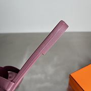 Kitlife Hermes Aloha Burgundy Leather Sandals - 2