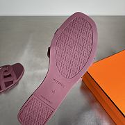 Kitlife Hermes Aloha Burgundy Leather Sandals - 6