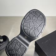 Kitlife Chanel Thick Platform Pattern Sandals Black - 6