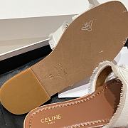 Kitlife Celine 25FW Arc De Triomphe White Denim Slippers - 2