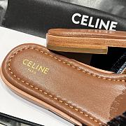 Kitlife Celine 25FW Arc De Triomphe Beige Denim Slippers - 2