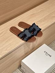 Kitlife Celine 25FW Arc De Triomphe Blue Denim Slippers  - 2