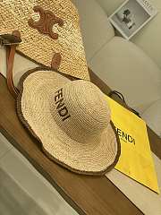Kitlife Fendi Letter Straw Hat  - 5