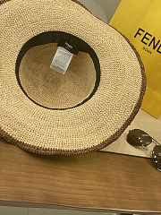 Kitlife Fendi Letter Straw Hat  - 4