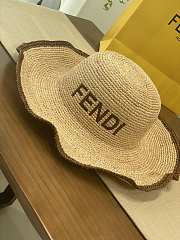 Kitlife Fendi Letter Straw Hat  - 3