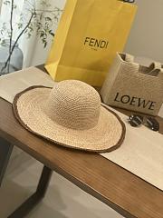 Kitlife Fendi Letter Straw Hat  - 2