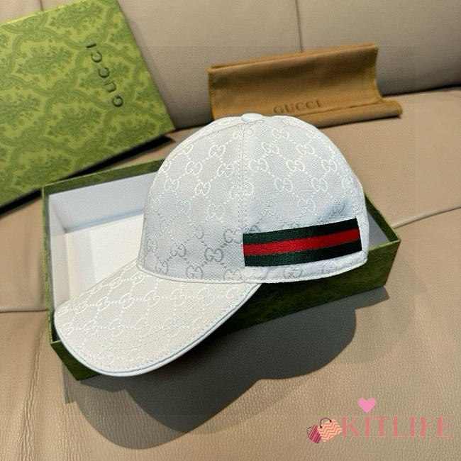 Kitlife Gucci Classic Baseball Cap White - 1