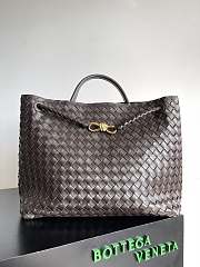 Kitlife Bottega Veneta Andiamo Tote Large Bag Dark Brown - 45x22x34 cm - 1