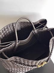 Kitlife Bottega Veneta Andiamo Tote Large Bag Dark Brown - 45x22x34 cm - 3