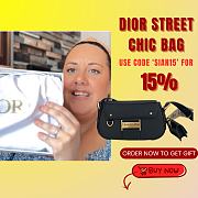 Kitlife Dior New Street Chic Bag Black 24x5x12.5cm - 1