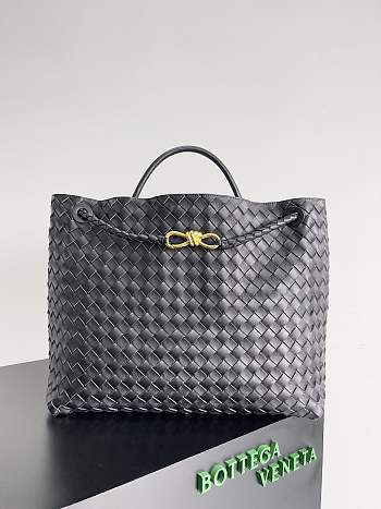 Kitlife Bottega Veneta Andiamo Tote Large Bag Black - 45x22x34 cm