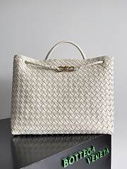 Kitlife Bottega Veneta Andiamo Tote Large Bag White - 45x22x34 cm - 1