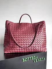 Kitlife Bottega Veneta Andiamo Tote Large Bag Burgundy - 45x22x34 cm - 2