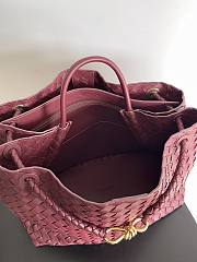 Kitlife Bottega Veneta Andiamo Tote Large Bag Burgundy - 45x22x34 cm - 4