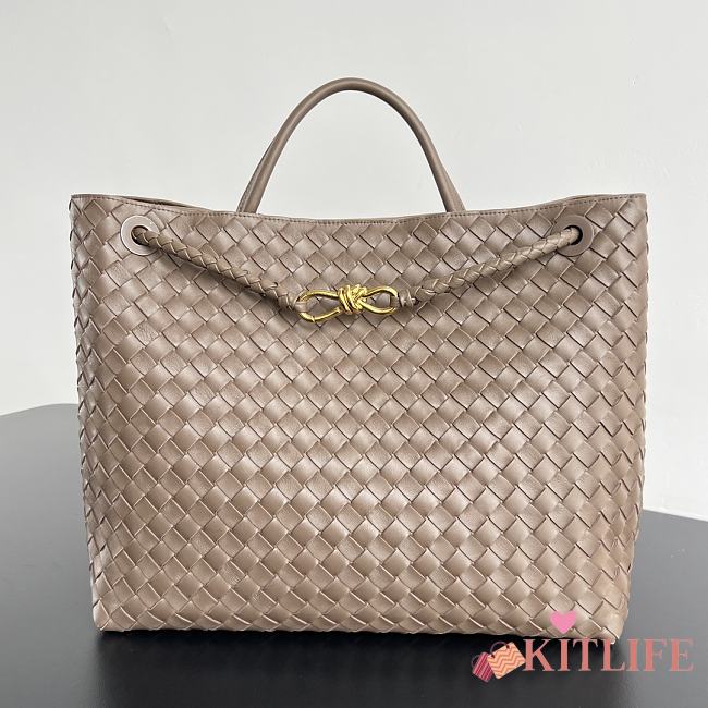 Kitlife Bottega Veneta Andiamo Tote Large Bag Light Brown - 45x22x34 cm - 1