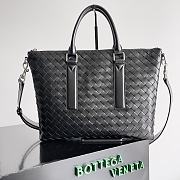 Kitlife Bottega Veneta Intrecciato Soft Briefcase Black 815784 35x29x7cm - 1