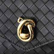 Kitlife Bottega Veneta Knot Lock Bag Dark Brown 817191 25x16x5.5cm - 3