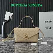 Kitlife Bottega Veneta Knot Lock Bag Beige 817191 25x16x5.5cm - 1