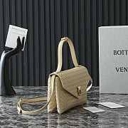Kitlife Bottega Veneta Knot Lock Bag Beige 817191 25x16x5.5cm - 5