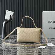 Kitlife Bottega Veneta Knot Lock Bag Beige 817191 25x16x5.5cm - 4