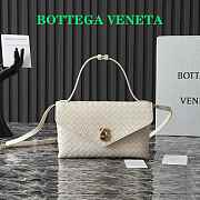 Kitlife Bottega Veneta Knot Lock Bag White 817191 25x16x5.5cm - 1