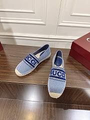 Kitlife Gucci Espadrille Shoes Light Blue Denim - 6