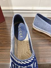 Kitlife Gucci Espadrille Shoes Light Blue Denim - 5