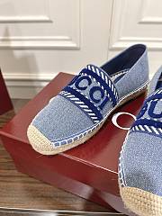 Kitlife Gucci Espadrille Shoes Light Blue Denim - 4
