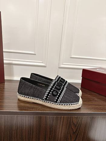 Kitlife Gucci Espadrille Shoes Black Denim