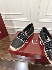 Kitlife Gucci Espadrille Shoes Black Denim - 2