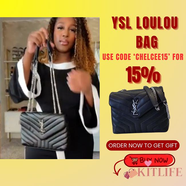 YSL MONOGRAM LOULOU 24cm x 17cm x 9cm - 1