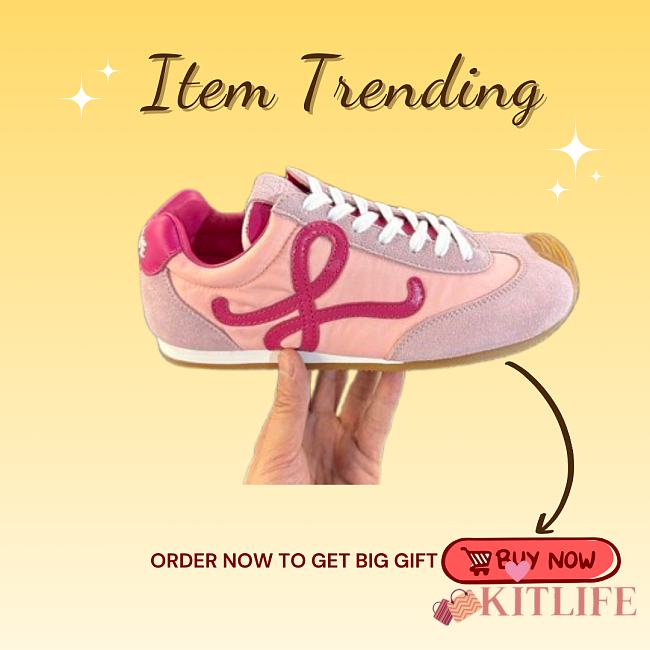 Kitlife Loewe Dexun Sports Shoes Pink - 1