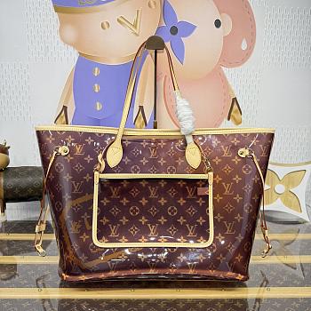 Kitlife Louis Vuitton Neverfull GM Bag Brown Transparent M14491 39x19x32cm