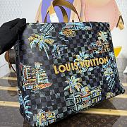 Kitlife Louis Vuitton Shopper Tote Bag Blue Marine N00218 40x16x32cm - 3