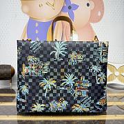 Kitlife Louis Vuitton Shopper Tote Bag Blue Marine N00218 40x16x32cm - 2