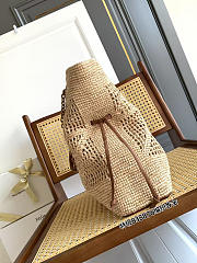 Kitlife Saint Laurent Jamie Shopping Raffia Bag Beige 838876 35x35x10cm - 3