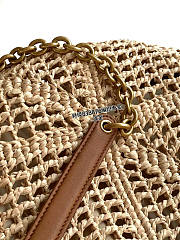 Kitlife Saint Laurent Jamie Shopping Raffia Bag Beige 838876 35x35x10cm - 2