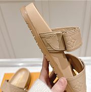 Kitlife Louis Vuitton Bom Dia Flat Comfort Mules Beige - 6