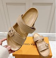 Kitlife Louis Vuitton Bom Dia Flat Comfort Mules Beige - 3