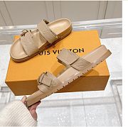 Kitlife Louis Vuitton Bom Dia Flat Comfort Mules Beige - 4