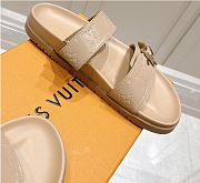 Kitlife Louis Vuitton Bom Dia Flat Comfort Mules Beige - 2
